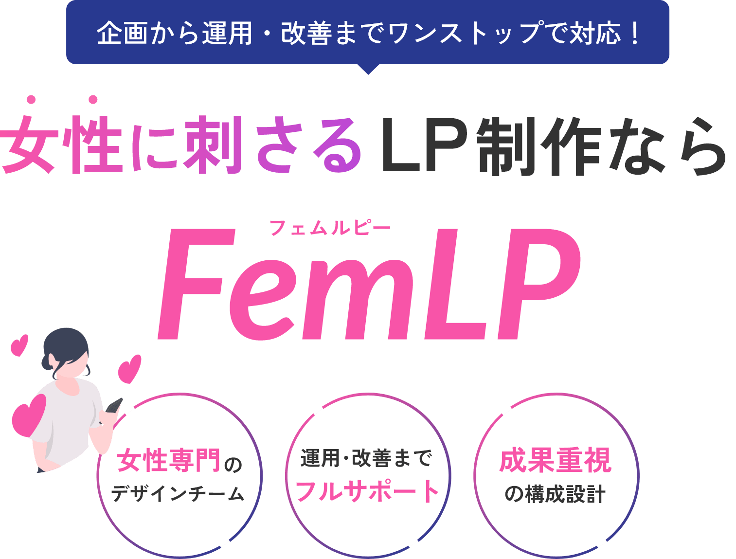 女性に刺さるLP制作ならFemLP