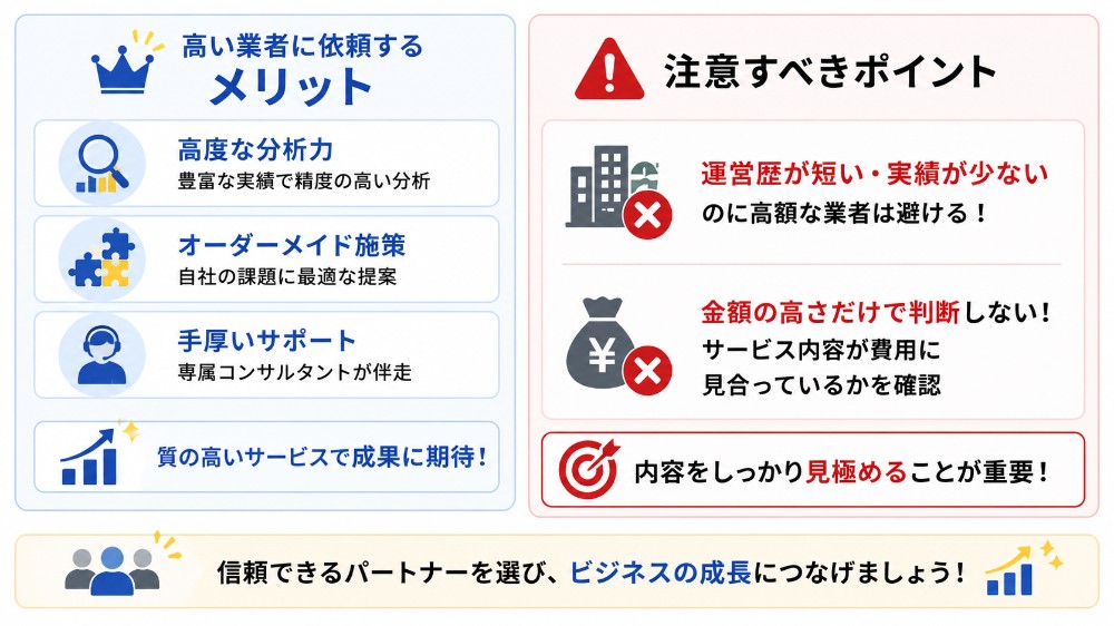 費用対効果を判断するメリットとデメリット