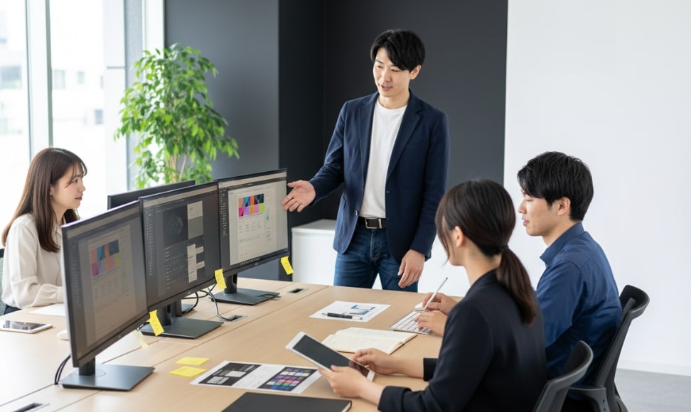 指導している男性