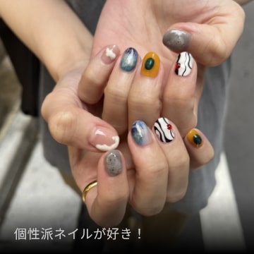 個性派ネイルが好き!